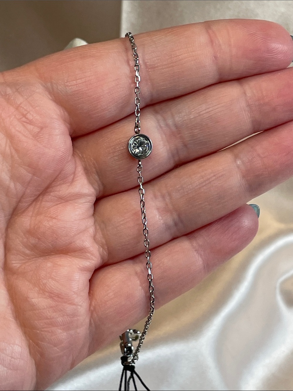 Kate Spade Set In Stone Solitaire Bracelet in SIlver - NWT $58 MSRP - Picture 7 of 8